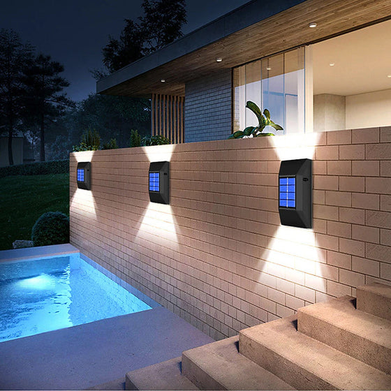 Garten-Wanddekorationsleuchten für den Außenbereich (2 Stück)