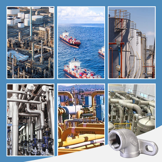 Rohrverbindung mit Innengewinde aus Edelstahl