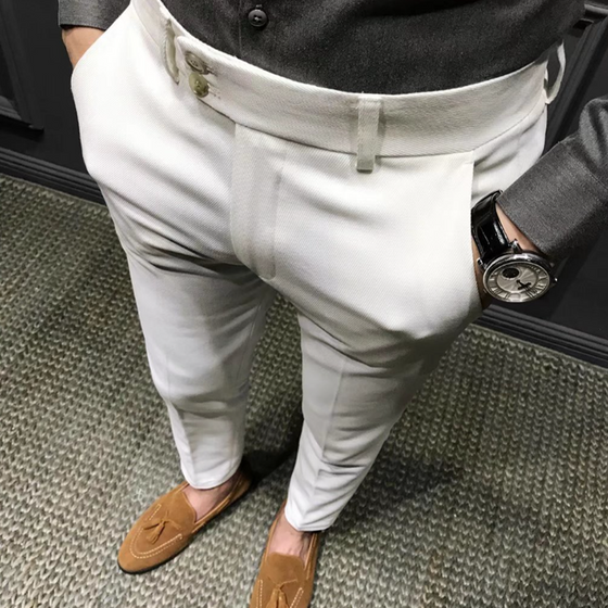 Solide Slim-Fit-Formalhose