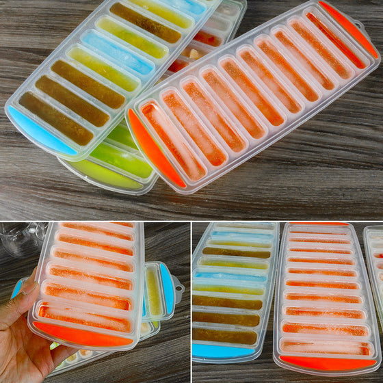 Langer zylindrischer Eiskasten