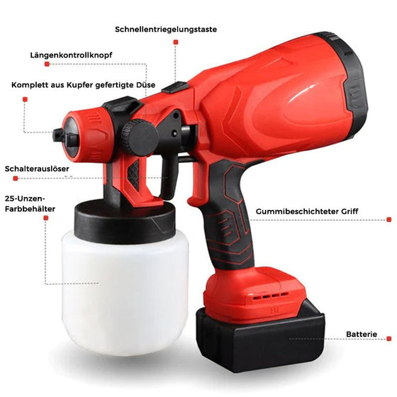 Tragbare automatische Hochdruck-Farbspritzpistole