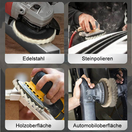 Wollfilz-Lamellenpolierscheibe