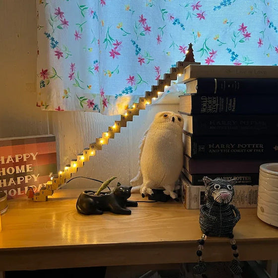 Lustiger Santa Treppen Countdown Kalender