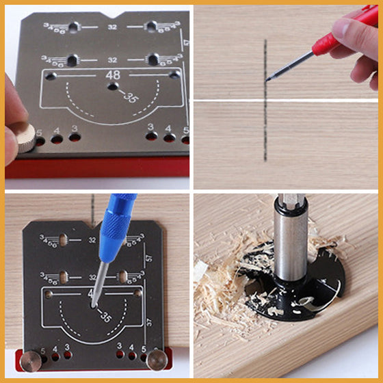 35mm Scharnier Scharnierschablone Bohrer Locator