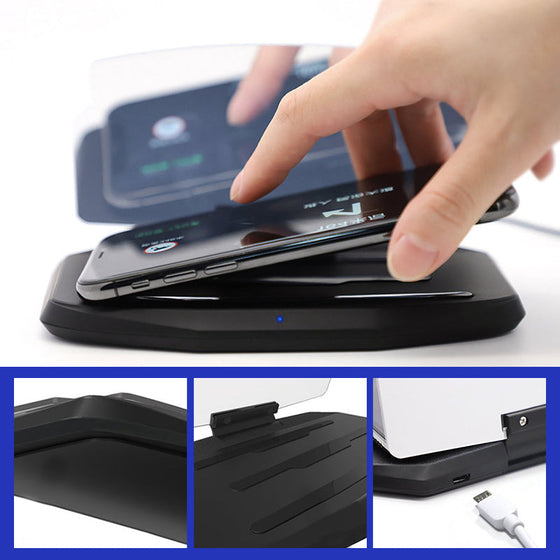 HUD-Navigationsprojektor mit kabelloser Aufladung