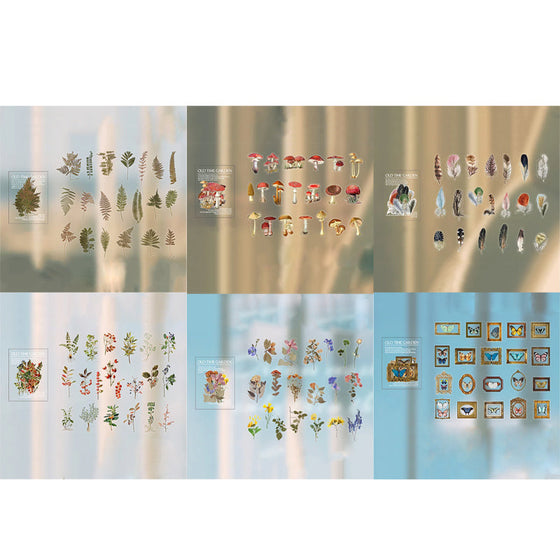 PET-Aufkleber-Set der Memory Garden-Serie