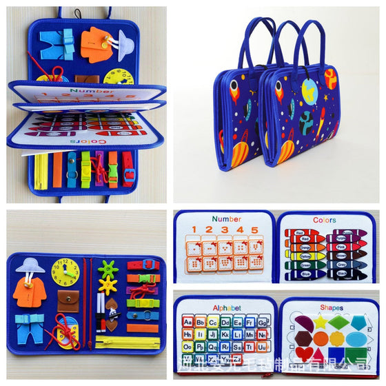 Magisches Buch aus Filz zum frühen Lernen