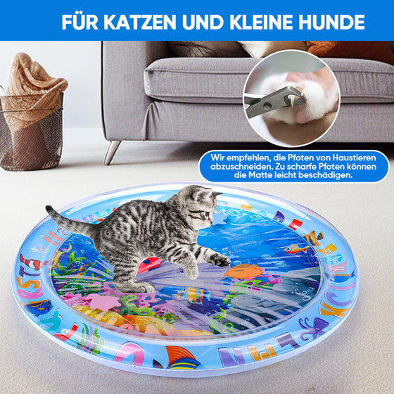 Wassersensorische Spielmatte für Haustiere