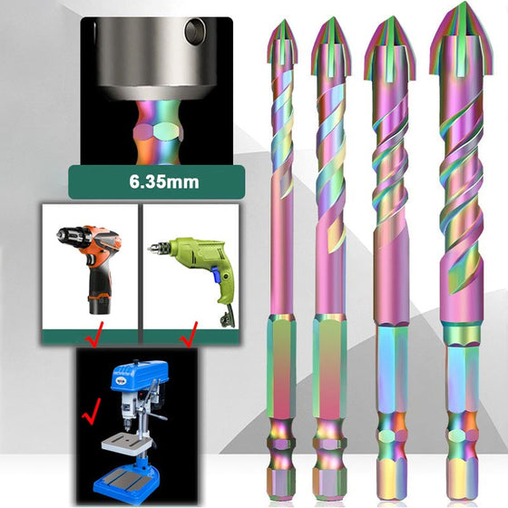 4-teiliges professionelles Titan-Bohrer-Set