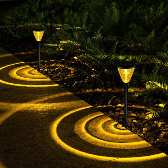 Wasserdichte Solar-Rasenlampen (2 Stück)