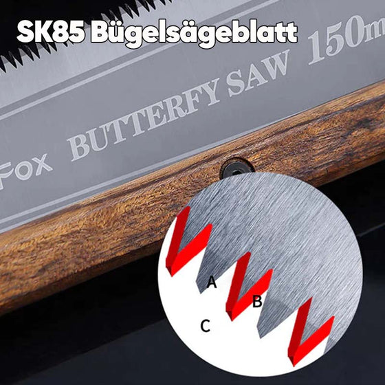 Tragbare faltbare doppelseitige Säge