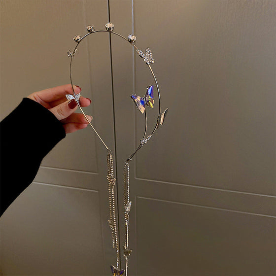 Schmetterling Quaste Haar Kristall Fee Haarband