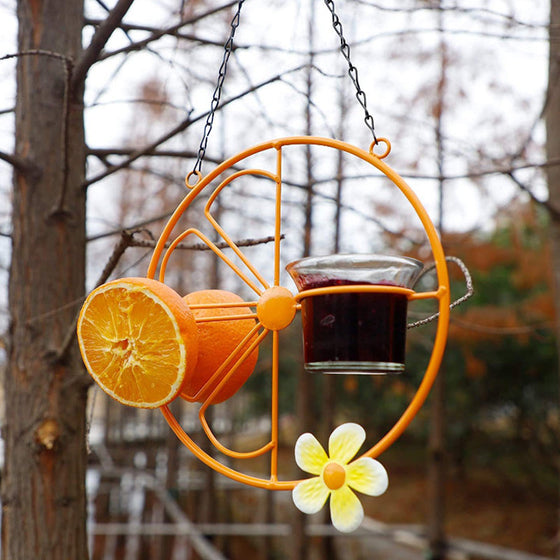 2-in-1-Vogelfutterspender zum Aufhängen