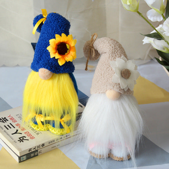 Kreative Gesichtslose Plüschpuppendekoration