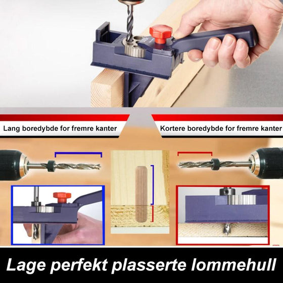 Universal verstellbare Bohrlochlehre