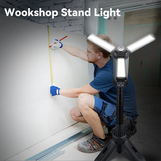 SAKER Verbesserte tragbare Campinglampe mit Stativ