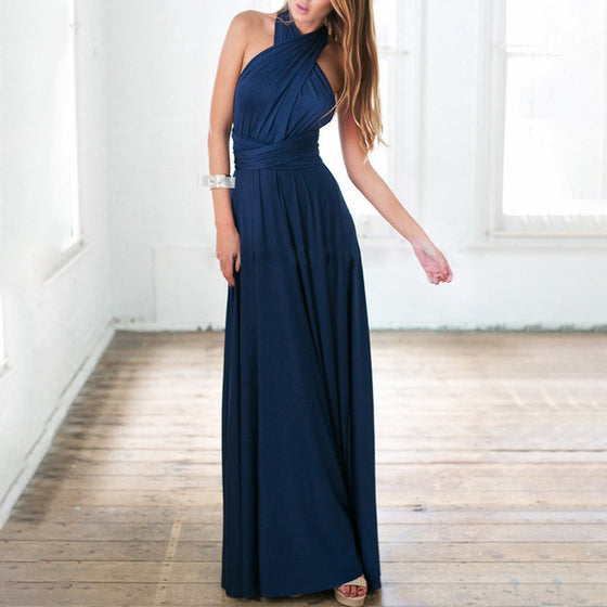 Rückenfreies Seilkreuz-Kleid