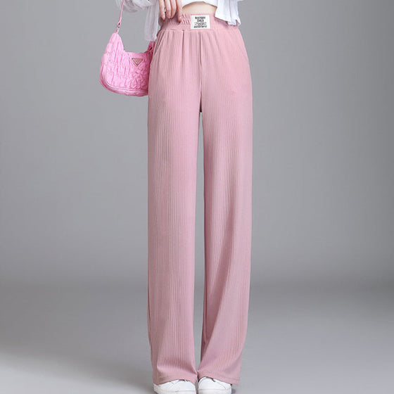 Einfarbige Freizeithose aus Eisseide