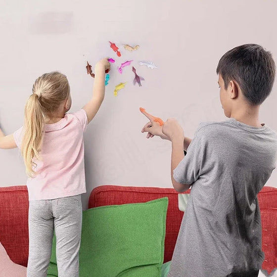 Schleuder Dinosaurier Spielzeug (Farben zufällig)