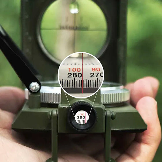 Multifunktionaler Militärkompass für Peilung und Navigation