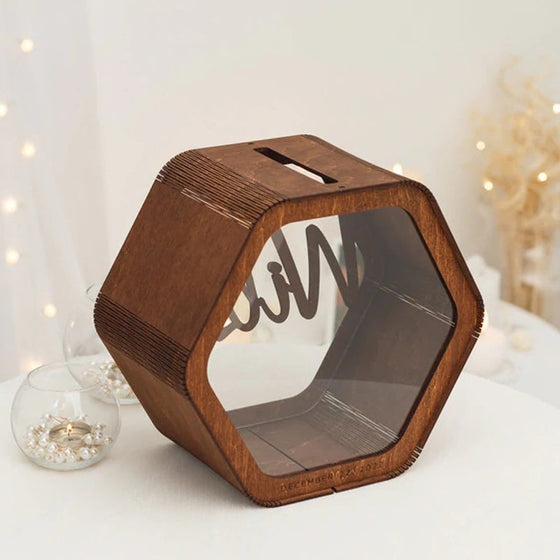 Personalisierte Hochzeitskarten-Box