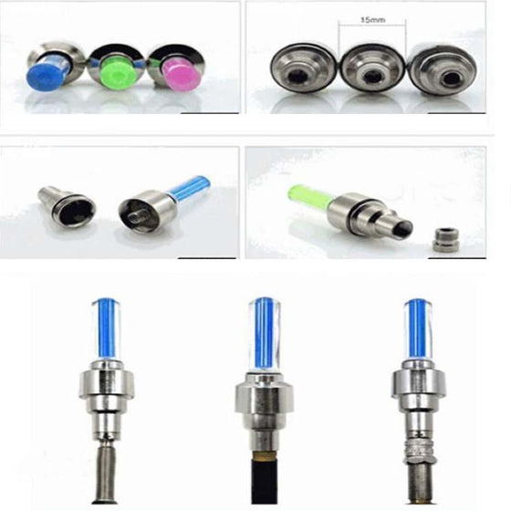 Premium LED-Ventilkappen für Räder