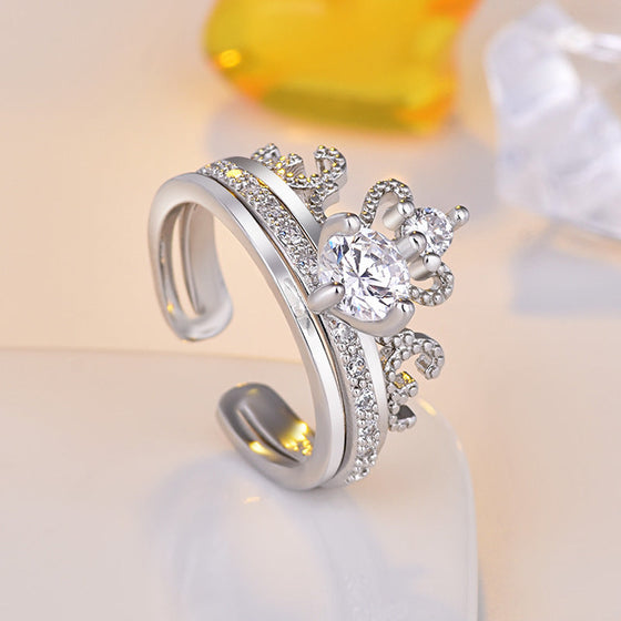 Abnehmbarer zweiteiliger Kronenring