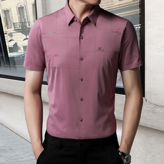 Herren-Businesshemd aus Eisseide