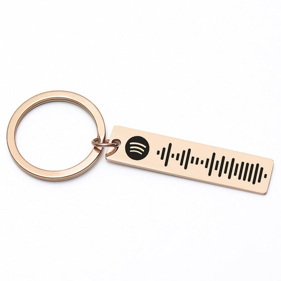 Benutzerdefinierter Spotify-Code-Musik-Schlüsselanhänger