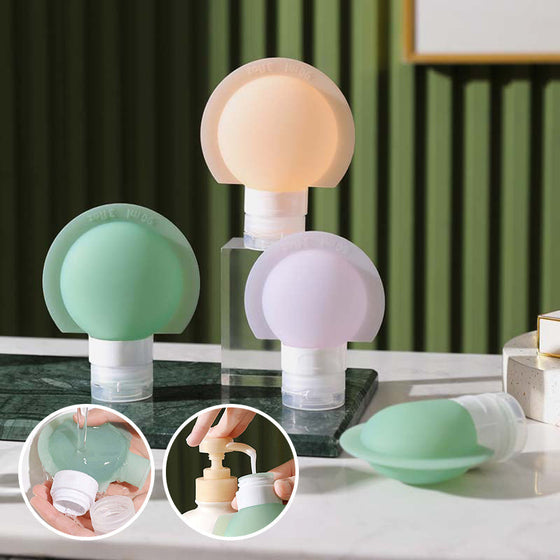 Tragbare Silikon-Reiseflasche mit großem Durchmesser