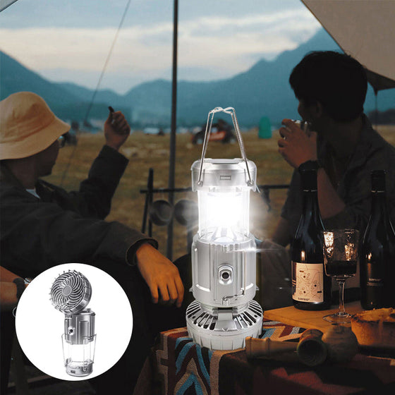 6 in 1 Tragbare Solar LED Camping Laterne