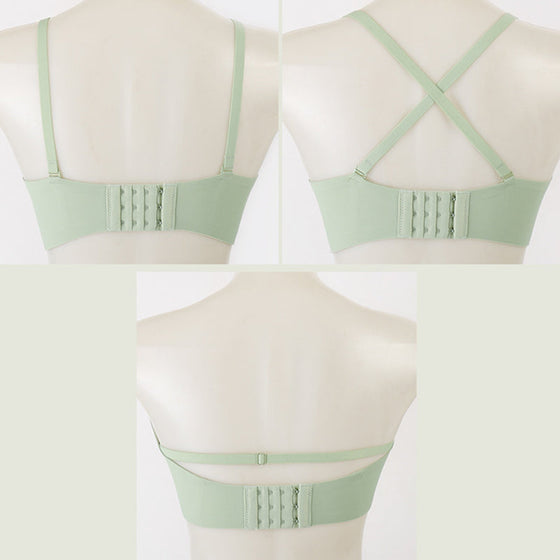 Nahtloser Push-up-BH ohne Bügel für kleine Brüste