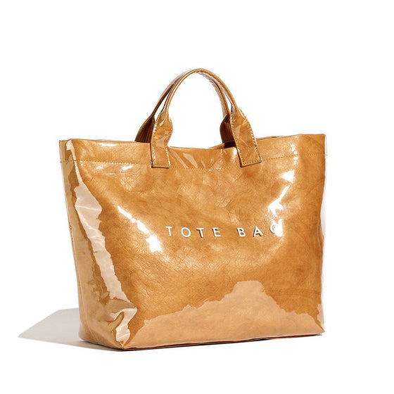 Damen-Totebag mit Buchstaben-Print