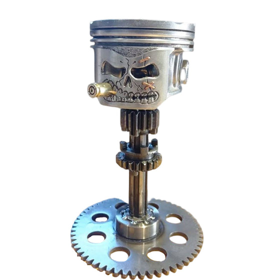 Kolben-Schädel-Gesichts-Skulptur