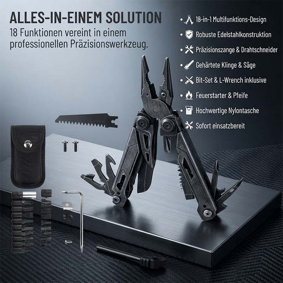 【sale60】24-in-1 Profi-Multifunktionswerkzeug mit Klappzange