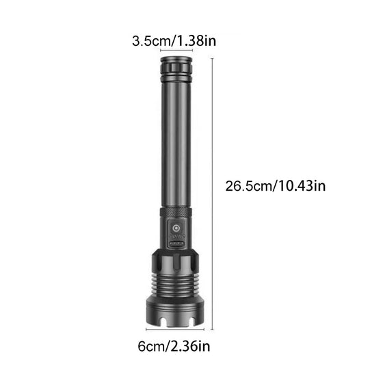 Wiederaufladbare taktische LED-Laser-Taschenlampe
