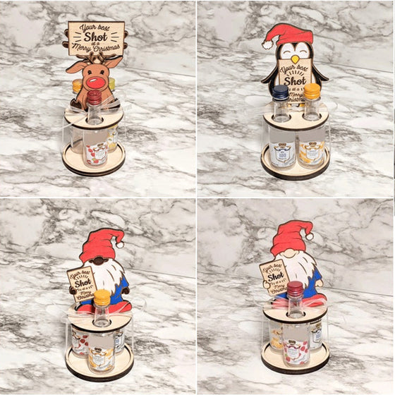 Weihnachts-Mini-Weinflaschenhalter