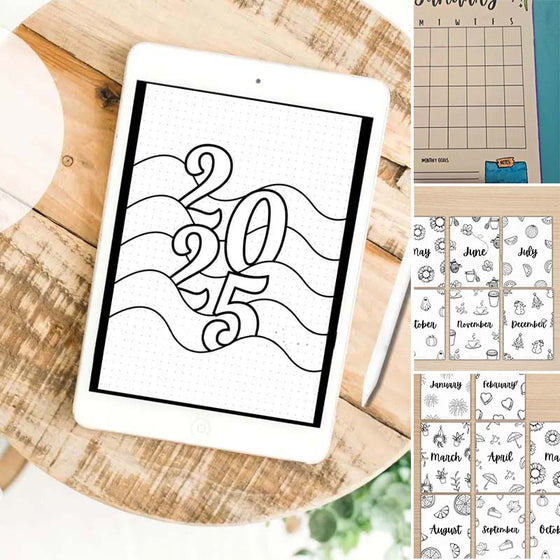 2025 JOURNAL BUNDLE - DRUCKBARE Journal-Seiten