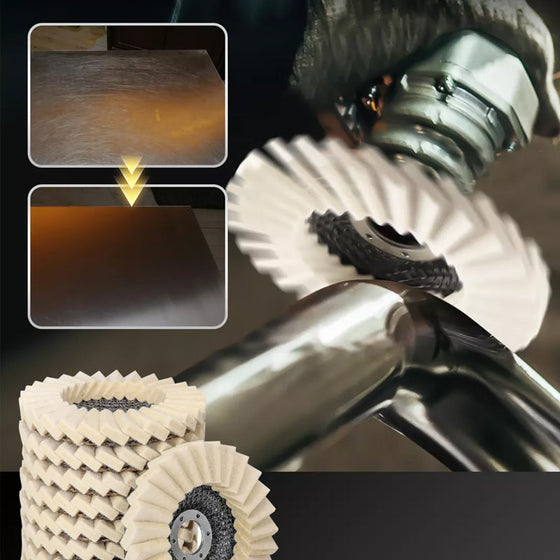 Wollfilz-Lamellenpolierscheibe