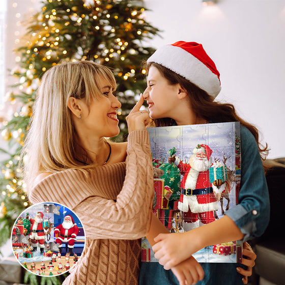Adventskalender mit Weihnachtsmann
