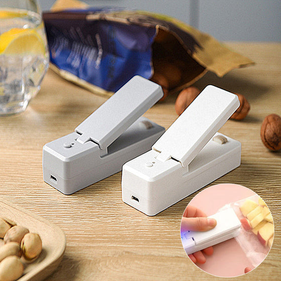 2 in 1 USB aufladbare Mini-Beutelschweißmaschine mit Schneidemesser