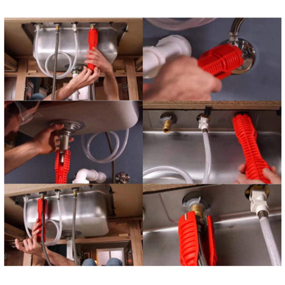 Werkzeuge für den Austausch von Wasserhähnen