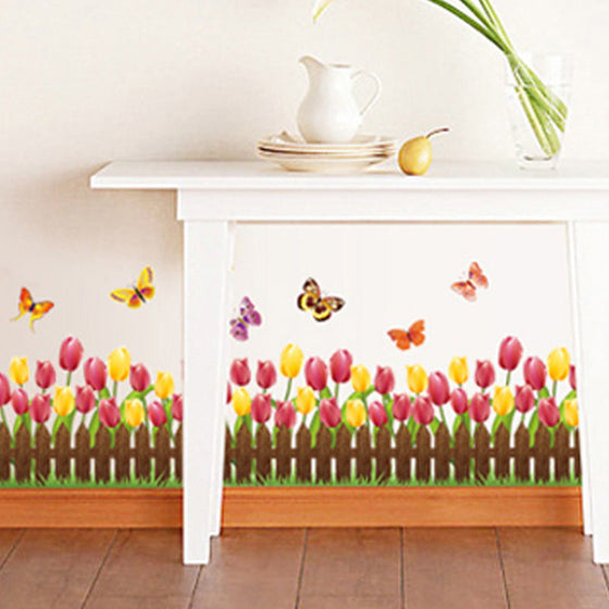 Natürliche 3D-Blumen-Wanddekoration aus grünem Gras