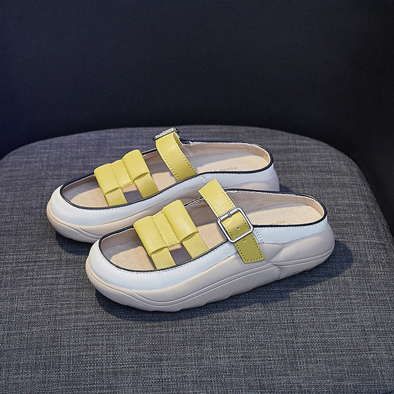 Vintage-Plateau-Sandalen