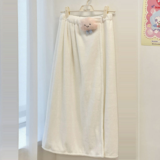 Baderock, Trockenes Haar, Kappe, Zweiteiliges Cartoon-Puppen-Badetuch