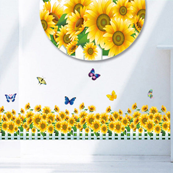 Natürliche 3D-Blumen-Wanddekoration aus grünem Gras