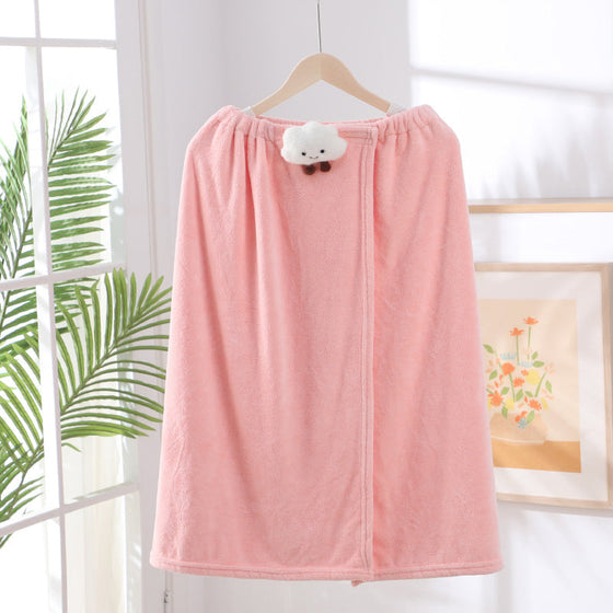 Baderock, Trockenes Haar, Kappe, Zweiteiliges Cartoon-Puppen-Badetuch
