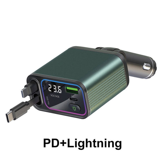 Einziehbares Auto-Schnellladegerät