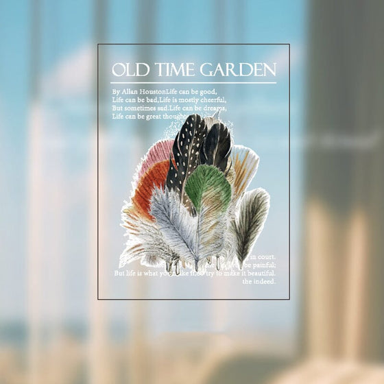 PET-Aufkleber-Set der Memory Garden-Serie