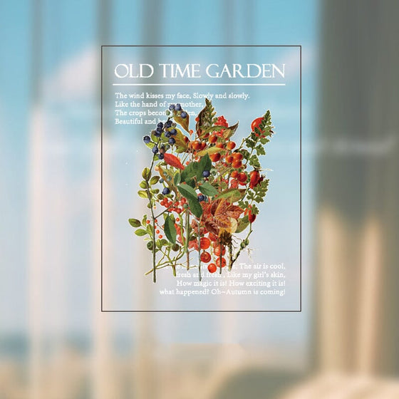 PET-Aufkleber-Set der Memory Garden-Serie